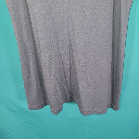 Caslon Womens V-Neck Grey Sleeveless Tank Top XS - Picture 7 of 7